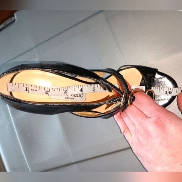 Black Jimmy Choo Eel Skin Heels, EU 40 - Picture 11 of 12